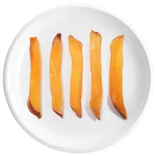 100% Dehydrated Skin-On Sweet Potato Strips